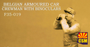 Copper State Models F35019 1/35 Belgian Armoured Car Crewman with Binoculars