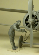 Copper State Models F32026 1/32 RFC Air Mechanic Checking Aeroplane