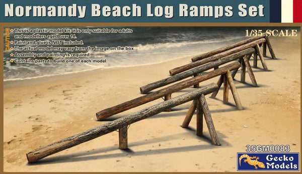 Gecko Models 35GM0083 1/35 Normandy Beach Log Ramps Set