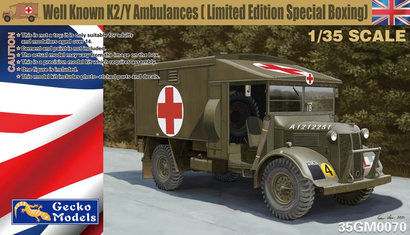 Gecko Models 35GM0070 1/35 Well Known K2/Y Ambulances (Limited Edition Special Boxing)