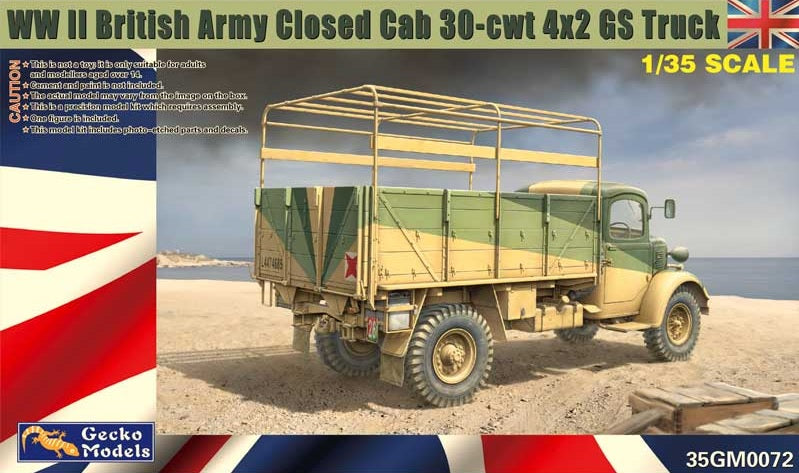 Gecko Models 35GM0072 1/35 WWII British Army Closed Cab 30-cwt 4X2 GS Truck