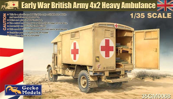 Gecko Models 35GM0068 1/35 Early War Austin K2Y Heavy Ambulance