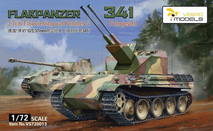 Vespid 720013 1/72 Flakpanzer 341 3.7 cm Flakvierling auf Panther G