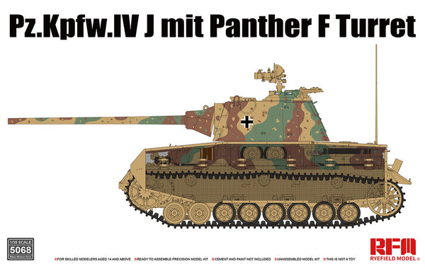 Rye Field Model 5068 1/35 Pz.Kpfw.IV J Mit Panther F Turret