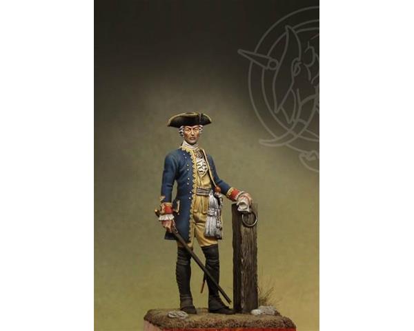 ROMEO Models 54097 54mm Officer 4th Infantry Rgt. - Prussia 1756-63