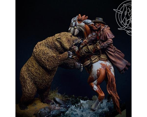 ROMEO Models 54141 54mm Grizzly Bear Attack 1880