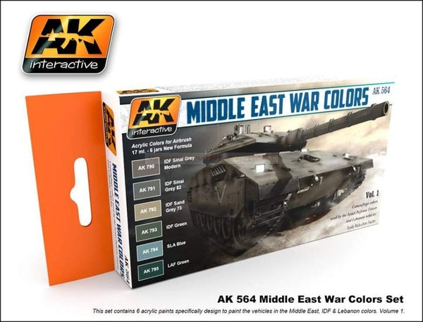AK Interactive 564 Middle East War Colors Set #1