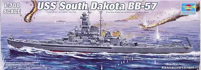 Trumpeter 05760 1/700 USS South Dakota BB-57