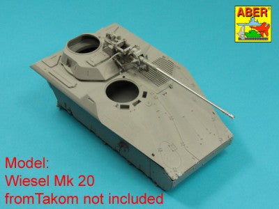 ABER 16L20 1/16 Barrel for German 20mm RH202 MK 20 Dm Chain Gun Used on Wiesel, Luchs, Marder I