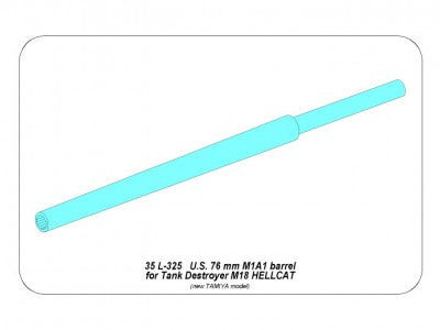 ABER 35L325 1/35 76mm M1A1 Barrel for M18 Hellcat U.S. Tank Destroyer