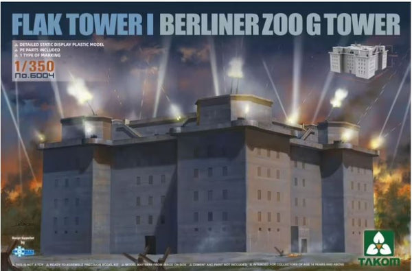 TAKOM 6004 1/350 FLAK TOWER BERLINER ZOO G TOWER