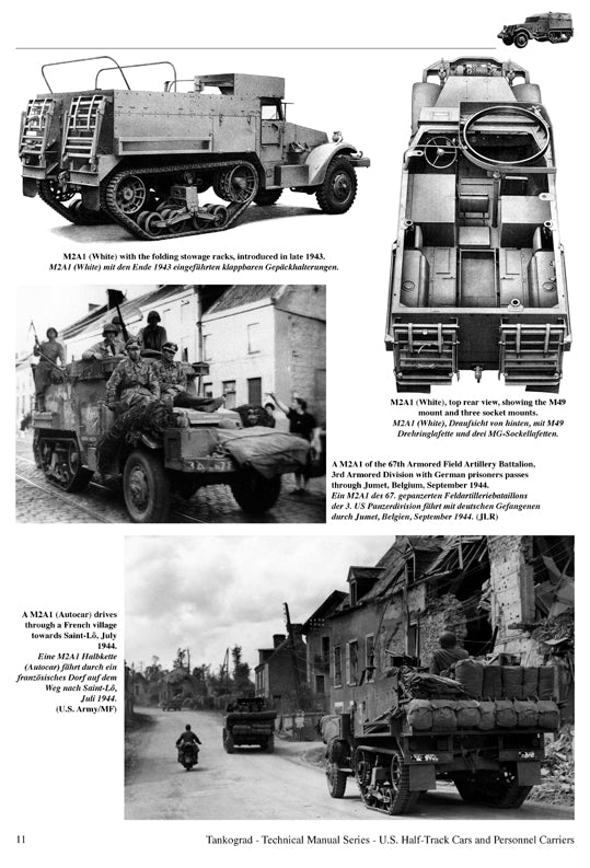 Tankograd 6009 U.S. WWII Half-Track Cars M2, M2A1, M9A1 & Personnel Carriers M3, M3A1, M5, M5A1