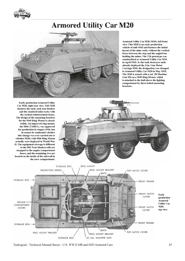 Tankograd 6021 U.S. WWII M8 Light Armored Car/M20 Armored Utility Car