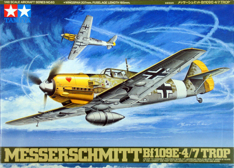 Tamiya 61063 1/48 Messerschmitt Bf 109 E-4/7 Trop