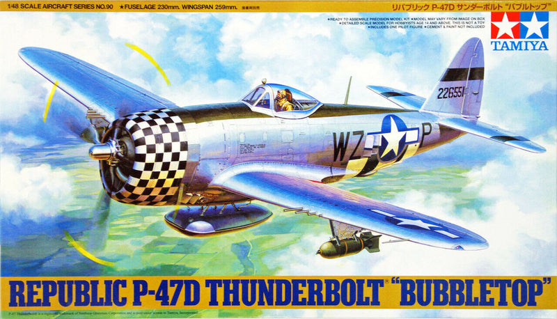Tamiya 61090 1/48 P-47D Thunderbolt Bobbletop