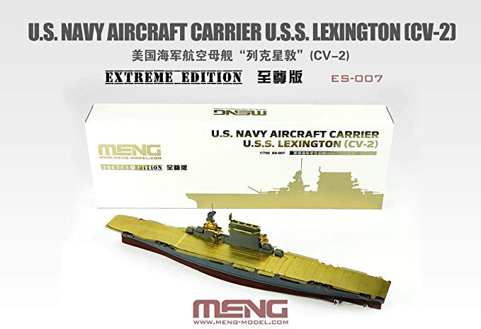 Meng ES007 1/700 U.S. Navy Aircraft Carrier U.S.S. Lexington (CV-2)
