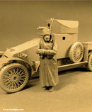 Copper State Models F35014 1/35 Imperial Russian Automobile Machine Gun Platoon Soldier on guard duty