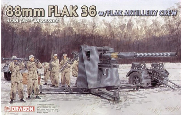 Dragon 6260 1/35 88mm Flak 36 w/Flak Artillery Crew