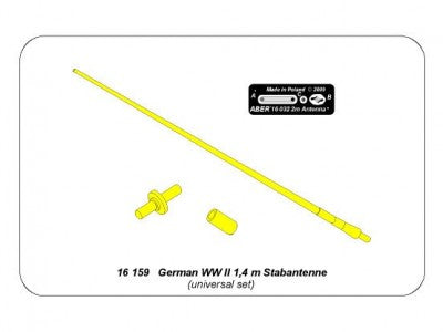 ABER 16159 1/16 German 1.4m Stabantenne