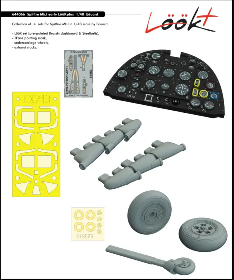 Eduard 644066 1/48 Spitfire Mk. I early LööKplus