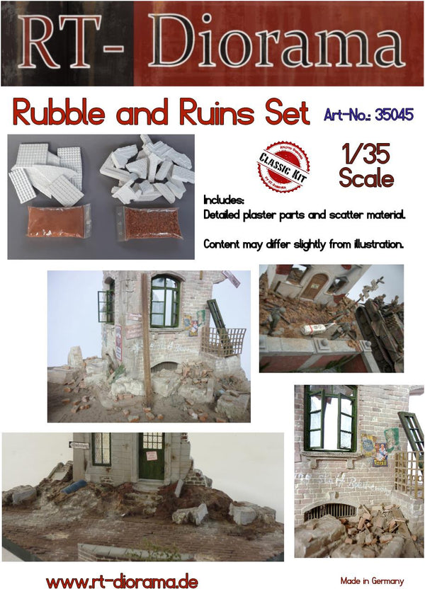 RT DIORAMA 35045 Rubble and Ruins Set