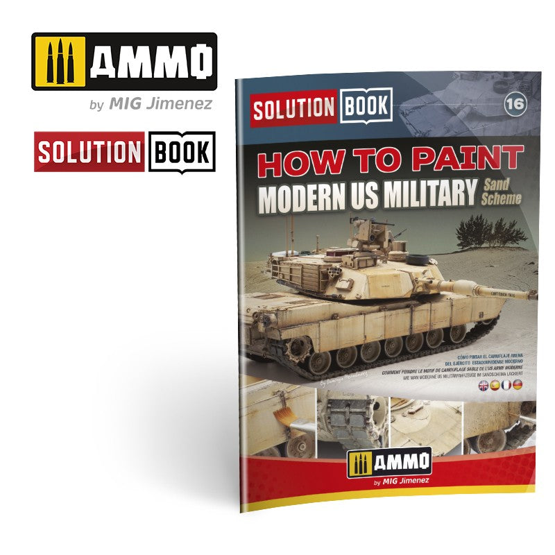 AMMO by Mig 6512 How to Paint US Military Sand Scheme Solution Book