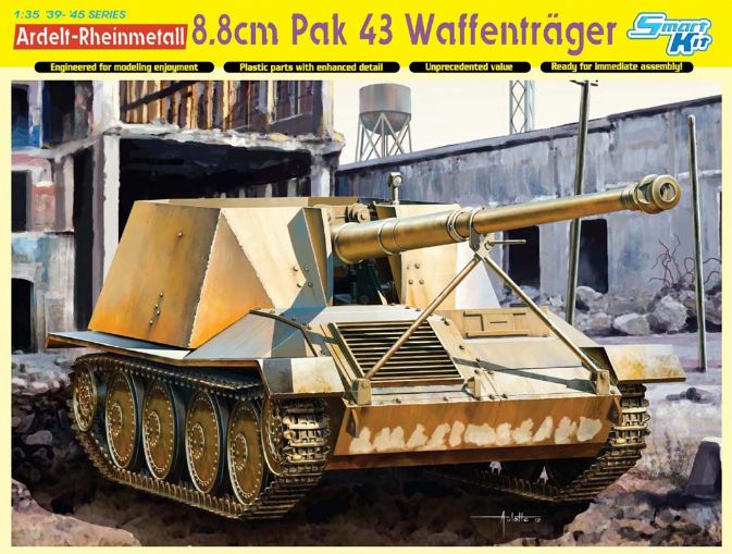 Dragon 6728 1/35 Ardelt Rheinmetall 8.8cm Pak 43 Waffentrager