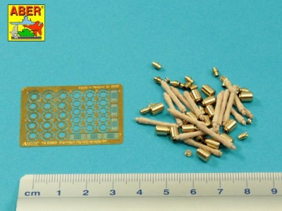 ABER 16058B 1/16 German Stielhandgranate 24 - Set of 15 pcs. Metal & Wood Parts