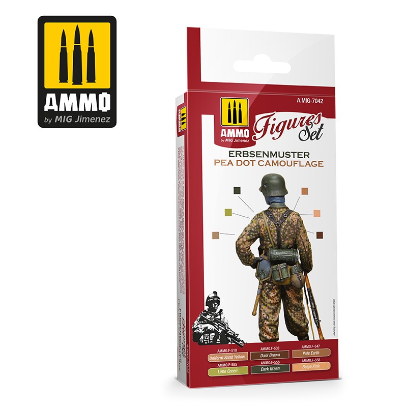 AMMO by Mig 7042 Erbsenmuster Pea Dot Camouflage Figures Set
