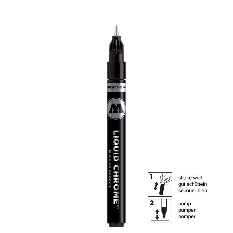 Molotow 703101 Liquid Chrome™ Marker - 1mm