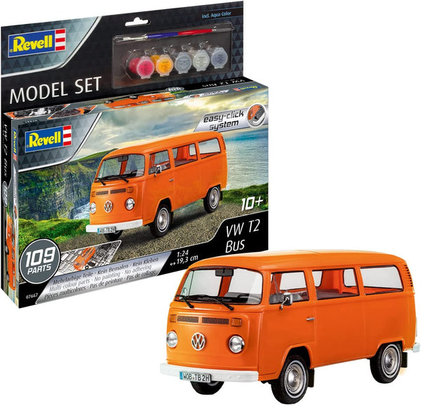 Revell 67667PAINT  1/24 VW T2 Bus w/paint and cement