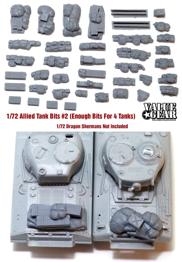 Value Gear 72SH2 1/72 Allied Tank Bits Set #2