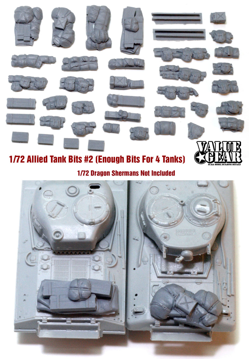 Value Gear 72SH2 1/72 Allied Tank Bits Set
