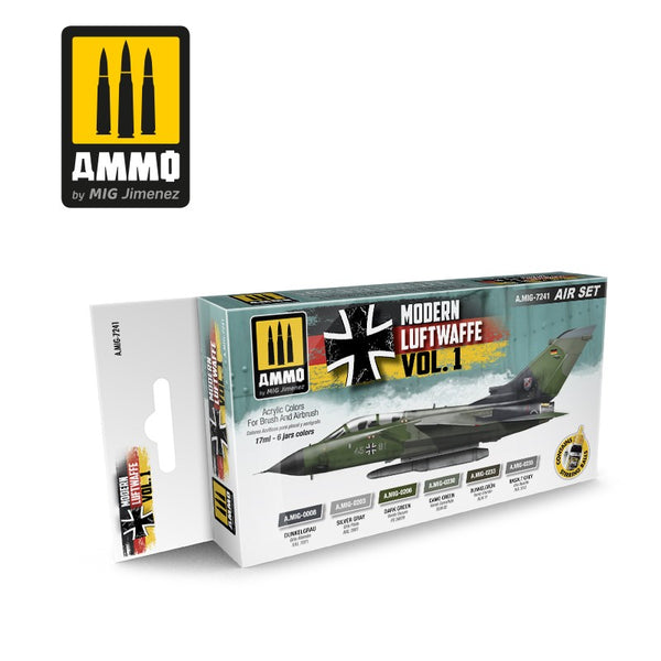 AMMO by Mig 7241 Paint Set - Modern Luftwaffe Volume 1
