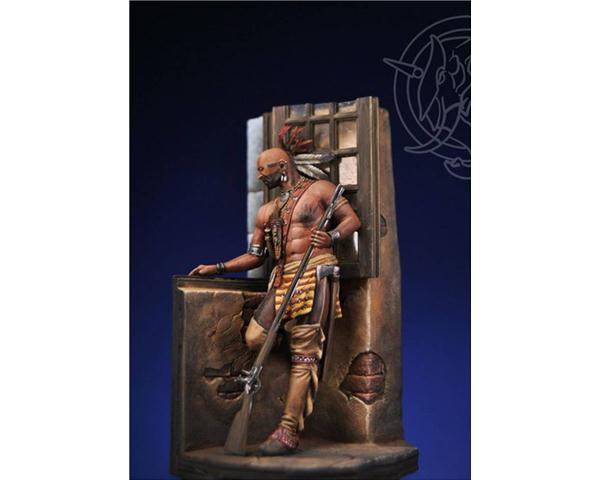 ROMEO Models 75018 75mm  Iroquois Warrior in a Castle - Mid XVIII Century - Luxury Kit