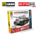 AMMO by Mig 7901 Solution Box MINI - How to Paint WWII German WInter Vehicles