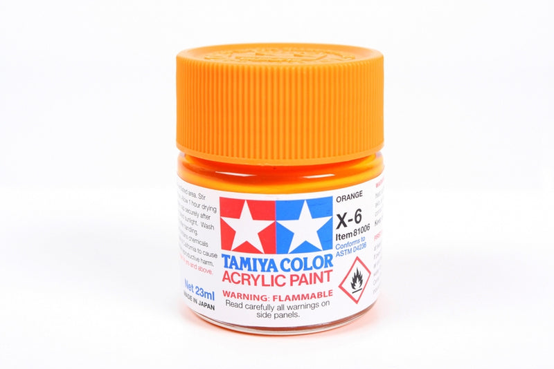 Tamiya 81006 X6 Gloss, Orange - 23ml