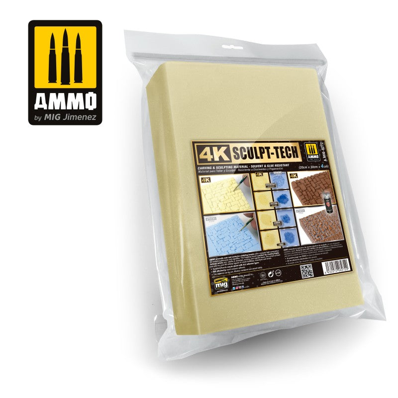 AMMO by Mig 8272 4K Sculp-Tech (20x30x4)