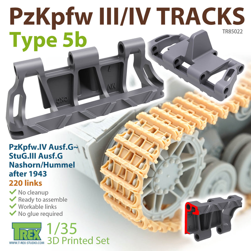 T-Rex 85022 1/35 PzKpfw.III/IV Tracks Type 5b