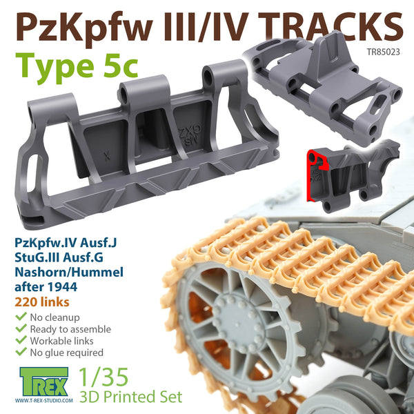 T-Rex 85023 1/35 PzKpfw.III/IV Tracks Type 5c