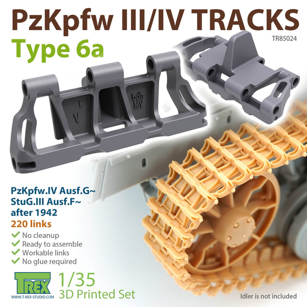 T-Rex 85024 1/35 PzKpfw.III/IV Tracks - Type 6a