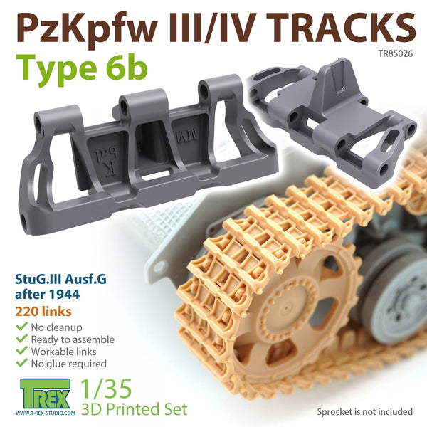 T-Rex 85026 1/35 PzKpfw.III/IV Tracks - Type 6b