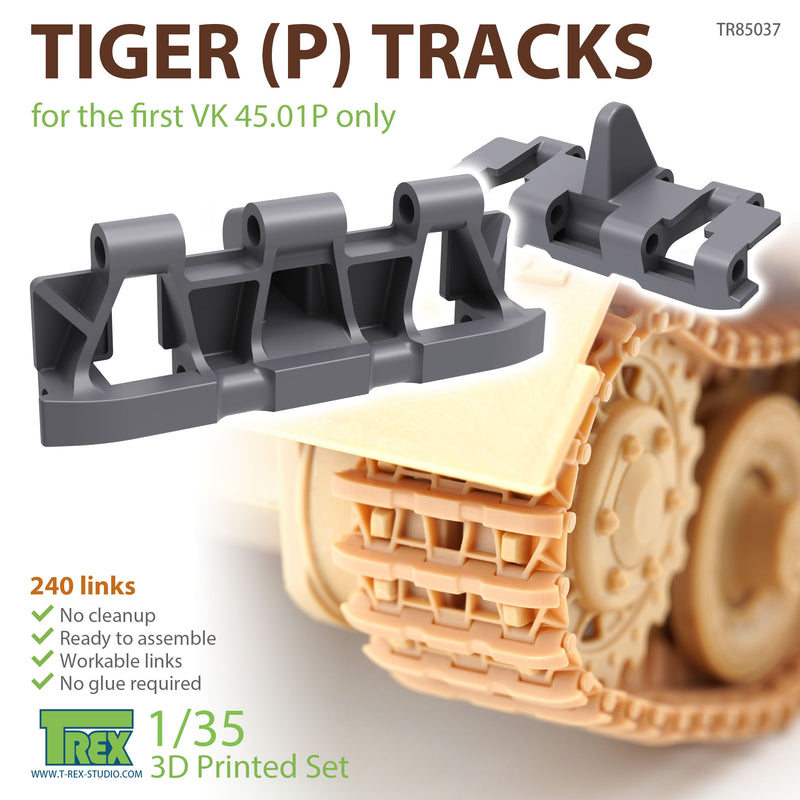 T-Rex 85037 1/35 Tiger(P) Tracks for the First VK 45. 01P Only