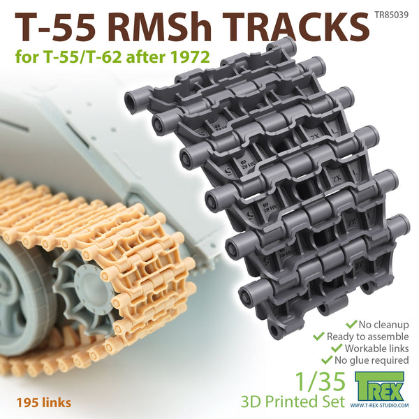 T-Rex 85039 1/35 T-55 RMSh Tracks for T-55/T-62 after 1972