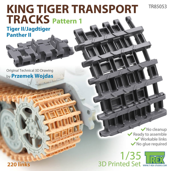 T-Rex 85053 1/35 King Tiger Transport Tracks - Pattern 1