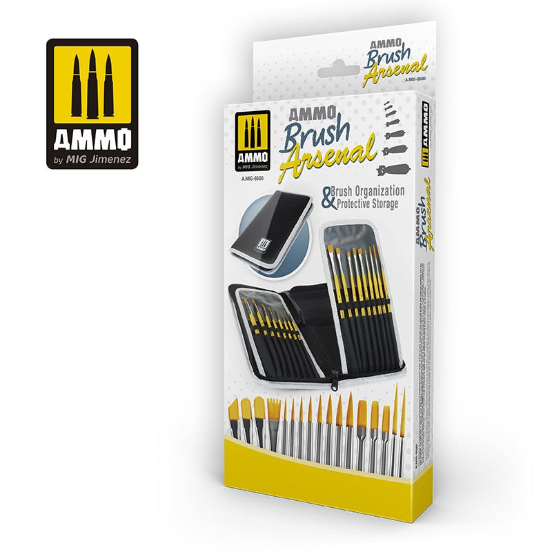 AMMO by Mig 8580 Brush Arsenal - Brush Organization & Protective Storage