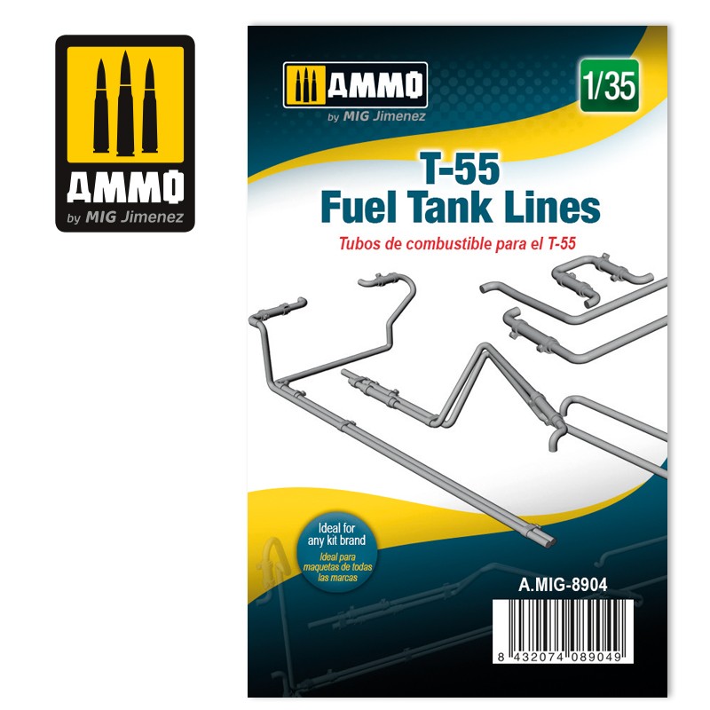 AMMO by Mig 8904 1/35 Fuel Lines for T-54/55/62