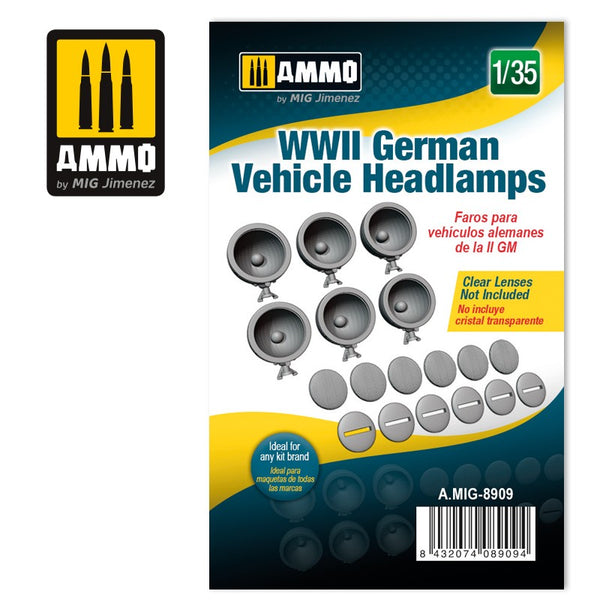 AMMO by Mig 8909 1/35 WW2 German Vehicle Headlamps