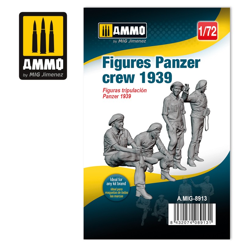 AMMO by Mig 8913 1/72 Figures Panzer Crew 1939