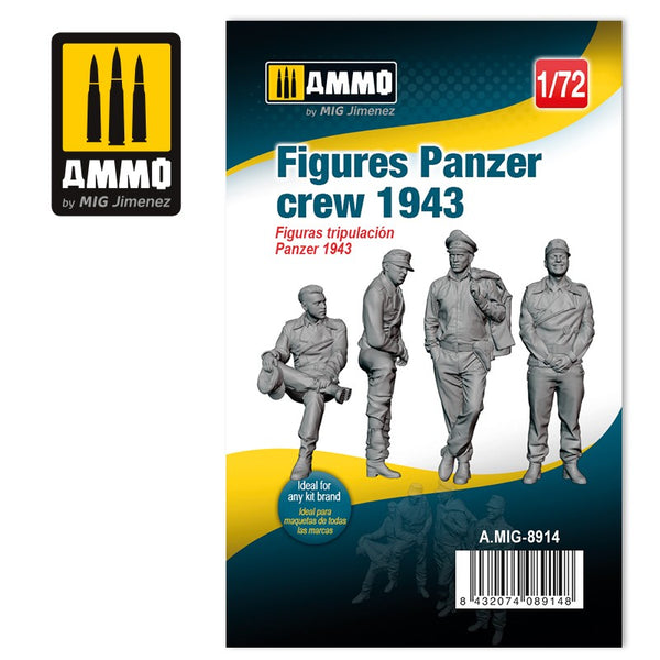 AMMO by Mig 8914 1/72 Figures Panzer Crew 1943